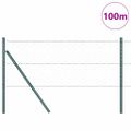 vidaXL Hexagonálny plotový základ 100 x 0,6 m PVC potiahnutá oceľ Sivá