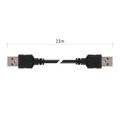 Kábel USB 2.0, A/M – A/M, 2m, čierna, EMOS S70200