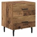 vidaXL Nočný stolík Staré drevo 40 x 35 x 47,5 cm Kompozitné drevo