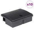 vidaXL Pasce na myši 10 ks čierna 13x10x4 cm