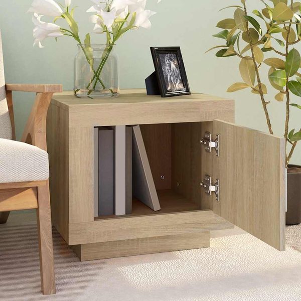 vidaXL Konferenčný stolík dub sonoma 51x50x45 cm spracované drevo