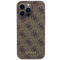 Puzdro Guess pre iPhone 15 Pro Max 6,7" GUHCP15XG4GFBR hnedé HC PU 4G Metal Logo