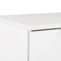 vidaXL Komoda, vysoký lesk, biela 71x35x80 cm, drevotrieska