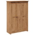 vidaXL 3-dverový šatník 118x50x171,5 cm borovicové drevo Panama Range
