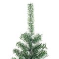vidaXL Umelý vianočný stromček so snehovými vločkami zelený 240 cm