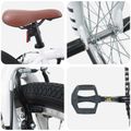 vidaXL BMX Bicykel 20 Palcov pre nad 9 rokov Biela