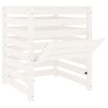 vidaXL Kompostér biely 63,5x63,5x77,5 cm masívne borovicové drevo