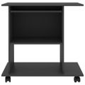 vidaXL PC stôl sivý 80x50x75 cm drevotrieska