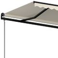 vidaXL Automaticky zaťahovacia markíza 500x300 cm krémová