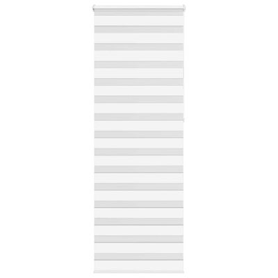 vidaXL Zebra roleta biela 80x230 cm šírka látky 75,9 cm polyester