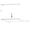 vidaXL Sklopná markíza Zelená a žltá 300 x 250 x 165 cm