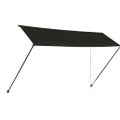 vidaXL Zaťahovacia markíza s LED 400x150 cm antracitová