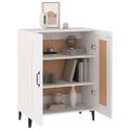 vidaXL Komoda biela 69,5x34x90 cm spracované drevo