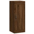 vidaXL Vysoká skrinka hnedý dub 34,5x34x180 cm spracované drevo