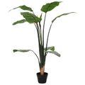 vidaXL Umelá rastlina Strelitzia Zelená 70 x 18 x 155 cm Textília a PE