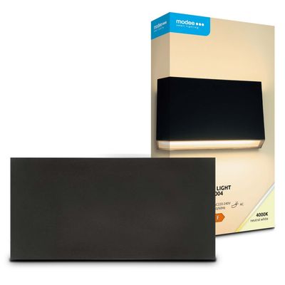 Modee LED čierna nástenná lampa 8W 710lm neutrálna biela (ML-LWL0004)