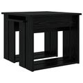 vidaXL Súprava na kávový stolík 2 ks Čierny dub 50 x 52 x 42 cm