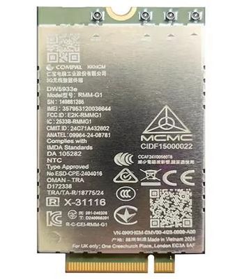DELL 5G modem/karta MediaTek T700 (DW5933E) WWAN Sieťová karta, modul, M.2, 5G, 4G LTE, 3G, GPS, pre notebooky, pre Dell Pro 13 Plus, 16 Plus, Max 16