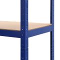 vidaXL Úložná polica modrá 80x40x180 cm oceľ a MDF