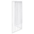vidaXL Skladacia brána pre psa, 3 panely, biela, 150 cm, topoľové drevo