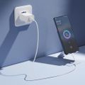 XO wall charger CE33 QC 18W 1x USB white + cable USB-C