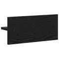 vidaXL Vešiak na stenu Nástenná montáž Čierny dub 40 x 10,5 x 18 cm