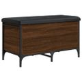 vidaXL Úložná lavička hnedý dub 82x42x45 cm kompozitné drevo