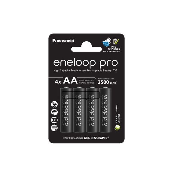 Panasonic Eneloop PRO EKO AA nabíjacie batérie 4ks (BK-3HCDE/4BE)
