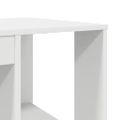 vidaXL Stôl Biela Kompozitné drevo 130 x 50.5 x 75 cm