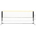 vidaXL Nastaviteľná bedmintonová sieť 400x103x94-158 cm kov