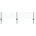 vidaXL Sieťový plot s stĺpom 25 x 0,4 m PVC potiahnutá oceľ Zelená