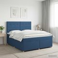 vidaXL Posteľ boxspring s matracom Modrá 140 x 200 cm Látka