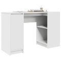vidaXL Stôl biely 120x42x76 cm kompozitné drevo
