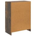 vidaXL Servírovacia skriňa so zásuvkou Dymový dub 66 x 34,5 x 87 cm