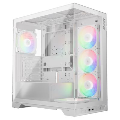 ADATA XPG INVADER X/Midi Tower/Transpar./Biela