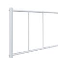 vidaXL Kovový rám postele s čelom a podnožkou biely 90x200 cm