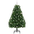 vidaXL Umelý Sklápací Vianočný Stromček Zelená 150 cm PVC a oceľ