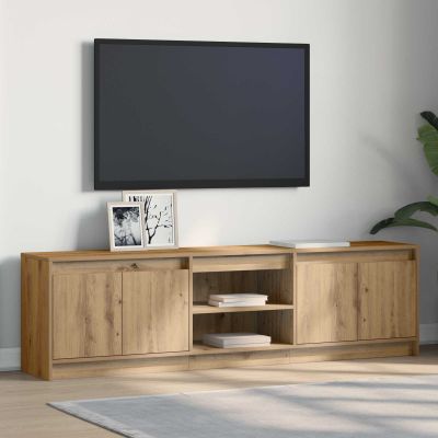 vidaXL TV jednotky 2 pcs Hnedá 180 x 34 x 50 cm Kompozitné drevo