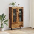 vidaXL Highboard so zásuvkou Staré drevo 70 x 31 x 115 cm