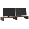 vidaXL Stojan na monitor hnedý dub 100x27x10 cm kompozitné drevo