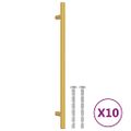 vidaXL Rukoväte na skrinku 10 ks zlaté 224 mm nehrdzavejúca oceľ