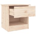 vidaXL Nočný stolík ALTA 41x35x41 cm masívna borovica