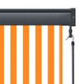 vidaXL Vonkajšia zatemňovacia roleta 120x250 cm biela a oranžová