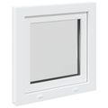 vidaXL Otočné a sklopné okno do suterénu RISOR 60 x 60 cm PVC a sklo
