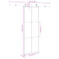 vidaXL Posuvné dvere s kovaním 76x205 cm tvrdené sklo a hliník úzke