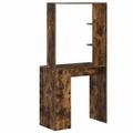 vidaXL Stôl Dymová dub Kompozitné drevo 78,5 x 37 x 154,5 cm