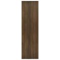 vidaXL Knižnica/deliaca stena, hnedá,dub 60x30x103cm, kompozitné drevo