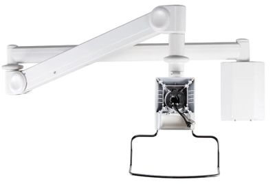 Neomounts FPMA-HAW100 / Medical Flat Screen Wall Mount (162 cm long/170 cm high) / White Držák, VESA, nástenný, pre obrazovky, uhlopriečka 10"-24", 3 otáčacie body, náklon 55°, otáčanie 370°, nosnosť 6kg, hliník, biela
