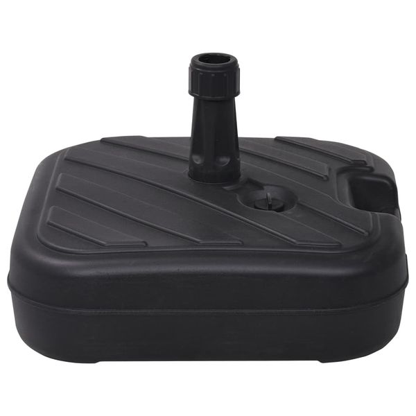 vidaXL Podstavec na slnečník čierny 24 l plnený pieskom / vodou