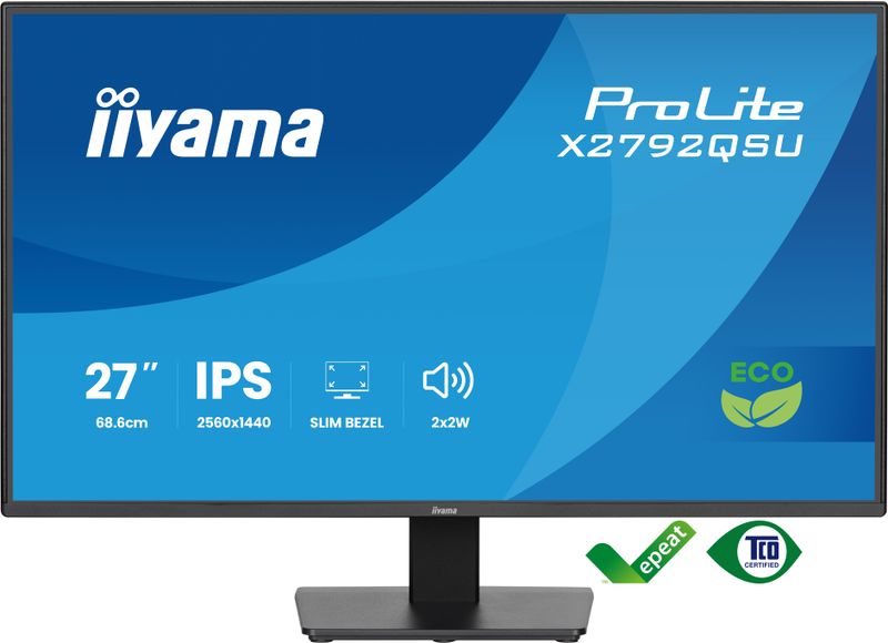 iiyama ProLite/X2792QSU-B1/27''/IPS/QHD/120Hz/3ms/Čierna/3R